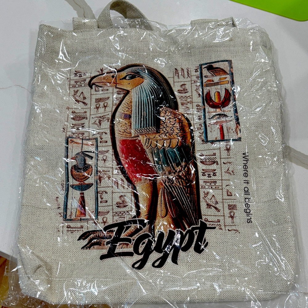 Egypt canvas tote